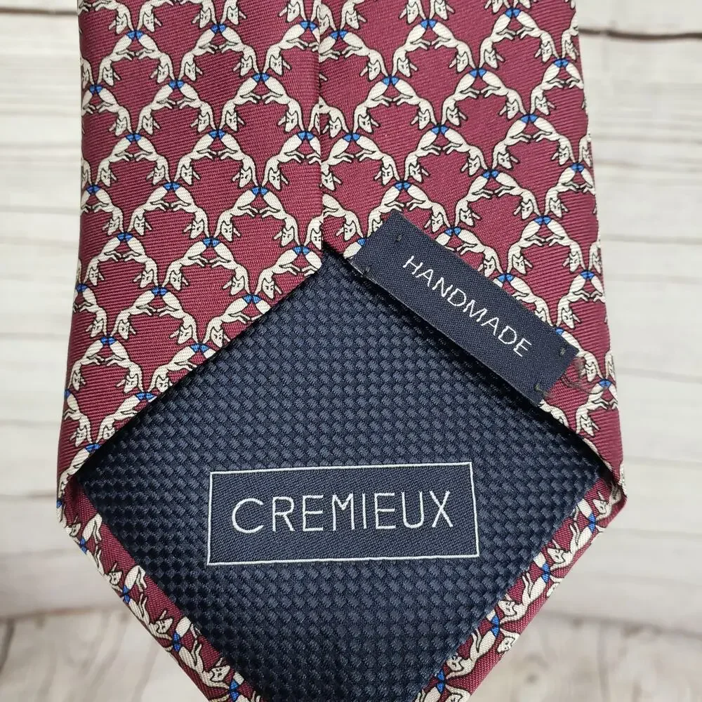 Cremieux Men's 100%Silk Handmade Geometric Neck Tie